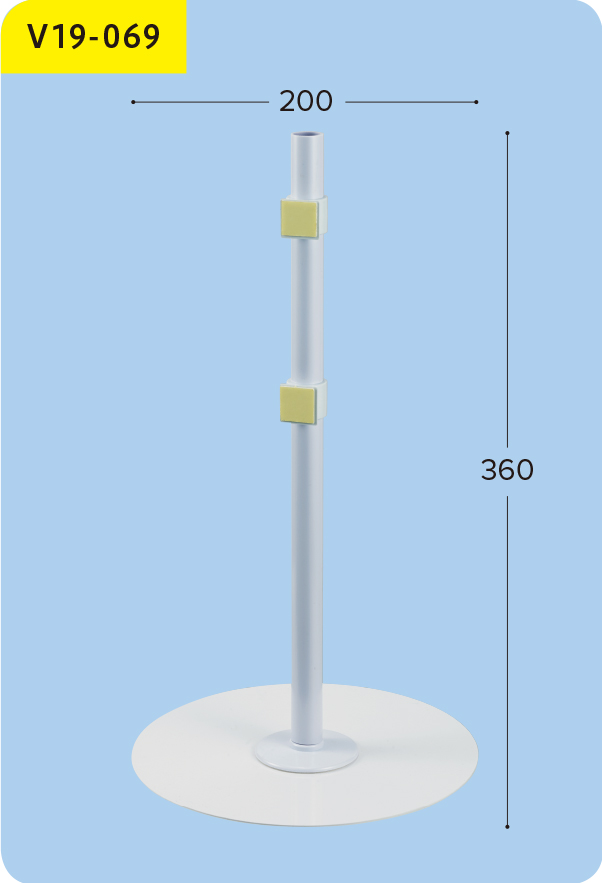 パイプスタンド WFC-1800・200φプラ円盤付