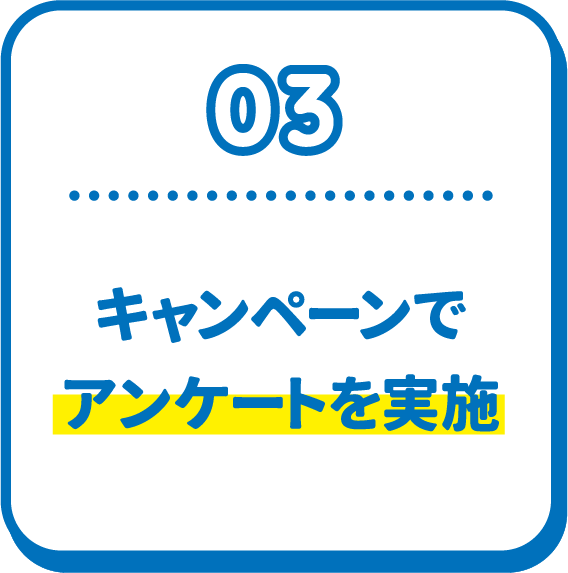 03 キャンペーンでアンケートを実施